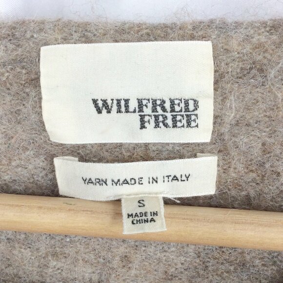 Aritzia Wilfred Free Alpaca Wool Sweater Dress Small Brown Pockets Italy - Picture 5 of 7